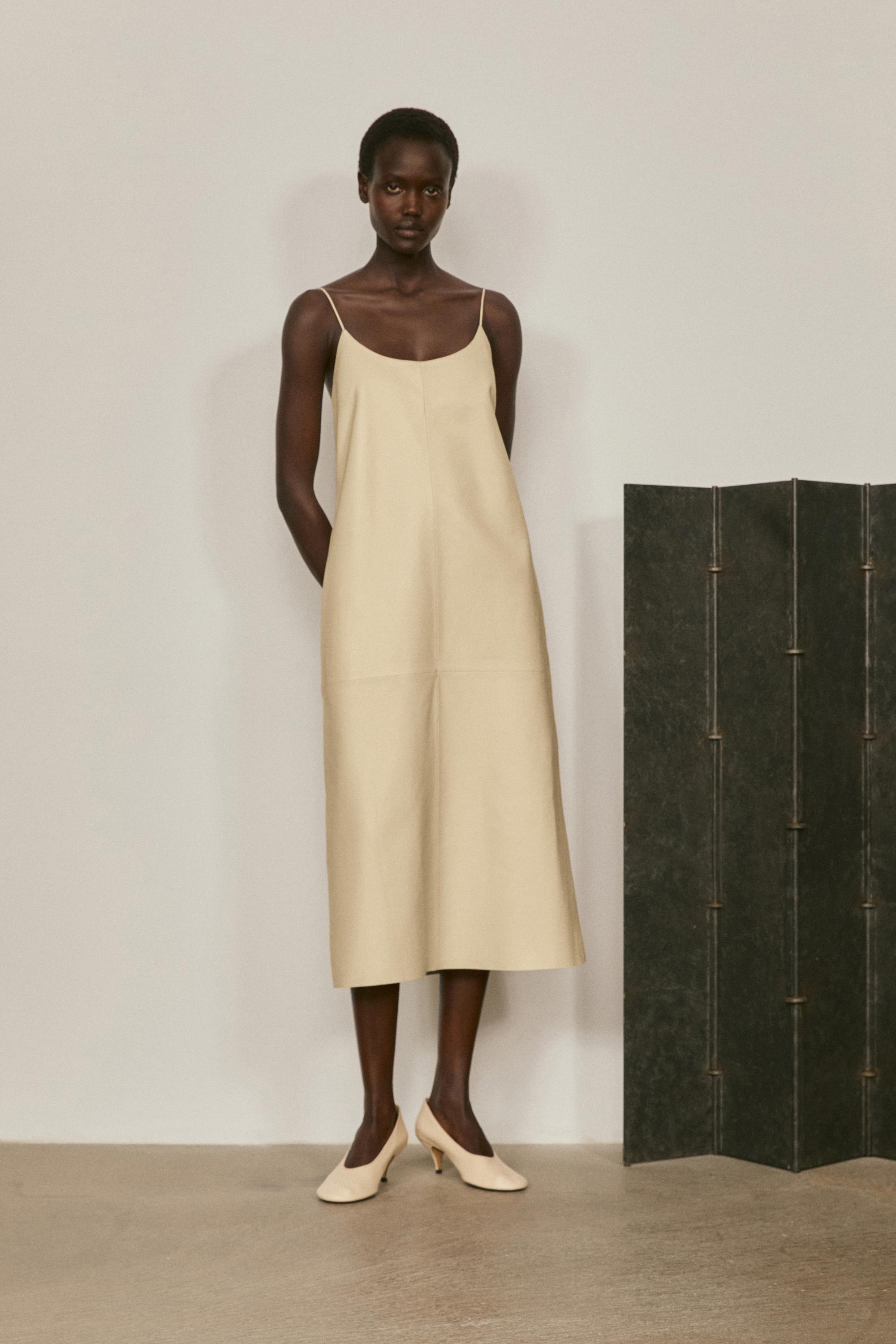 Nappa leather midi dress - LIMITED EDITION